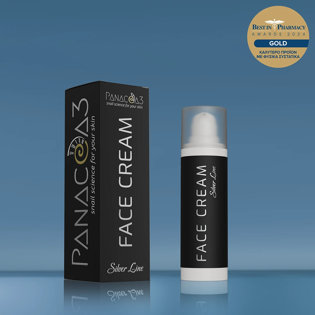 PANACEA3 Face Cream from snail secretion 24h, Silver Line